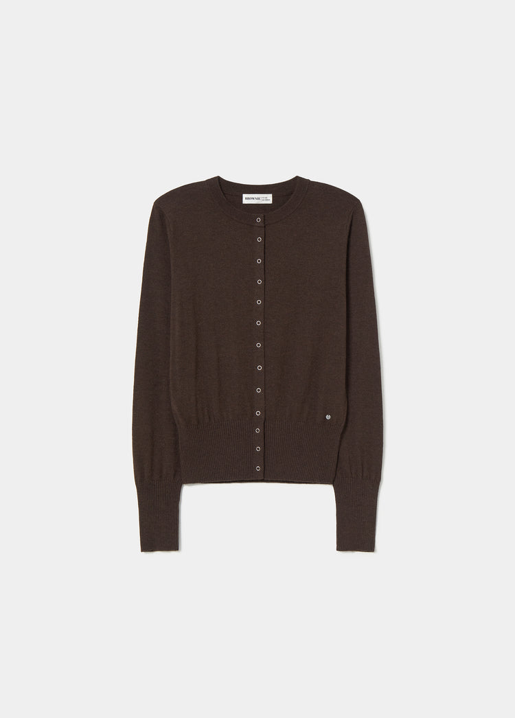Buttoned knit jacket