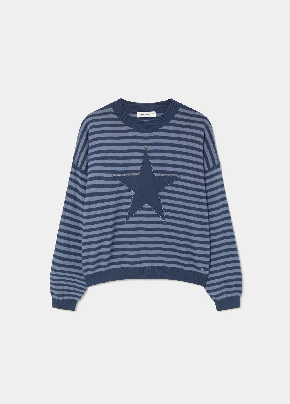 Pull rayé étoile