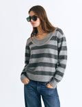Maglione a doppie righe