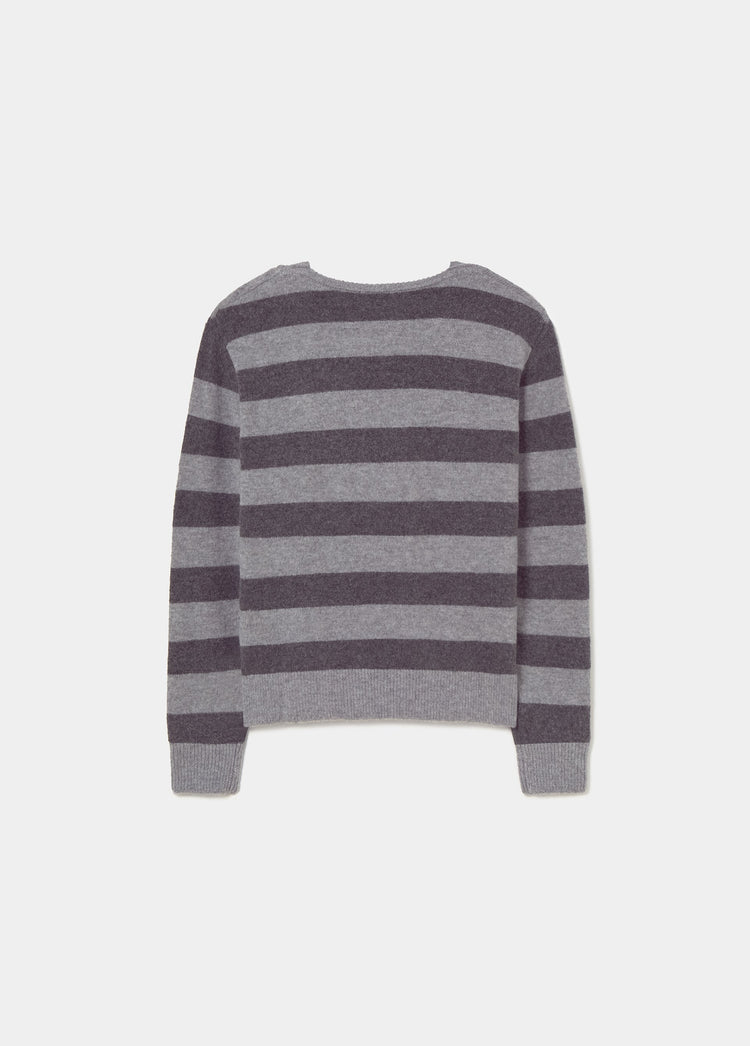 Maglione a doppie righe