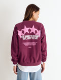 Sweat-shirt imprimé étoiles et clous