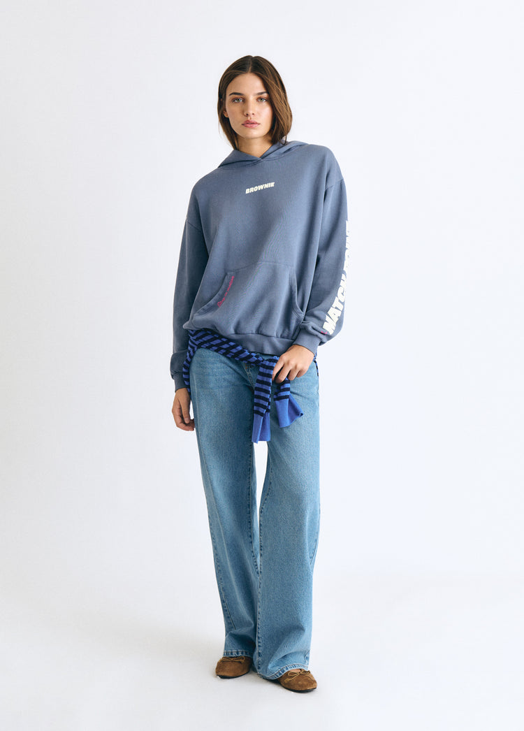 Kapuzen-Sweatshirt mit Print