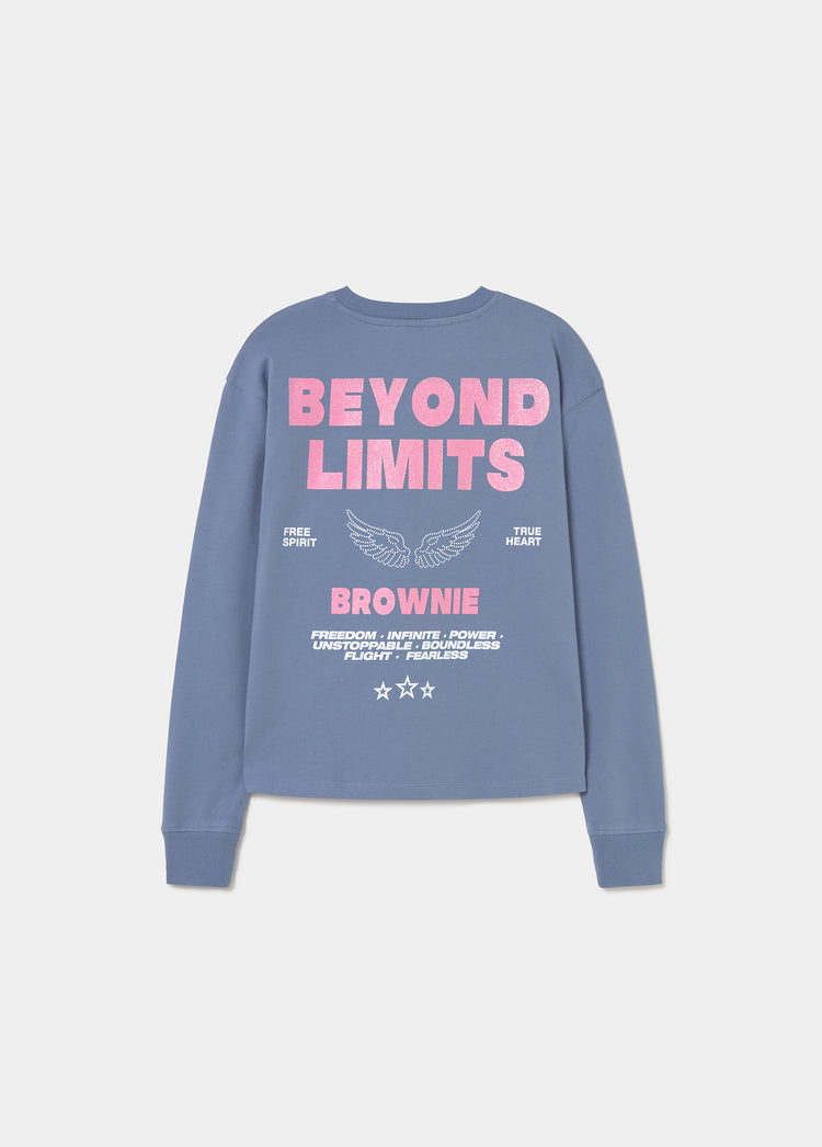 Star print sweatshirt