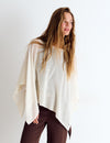 Fine knit cape