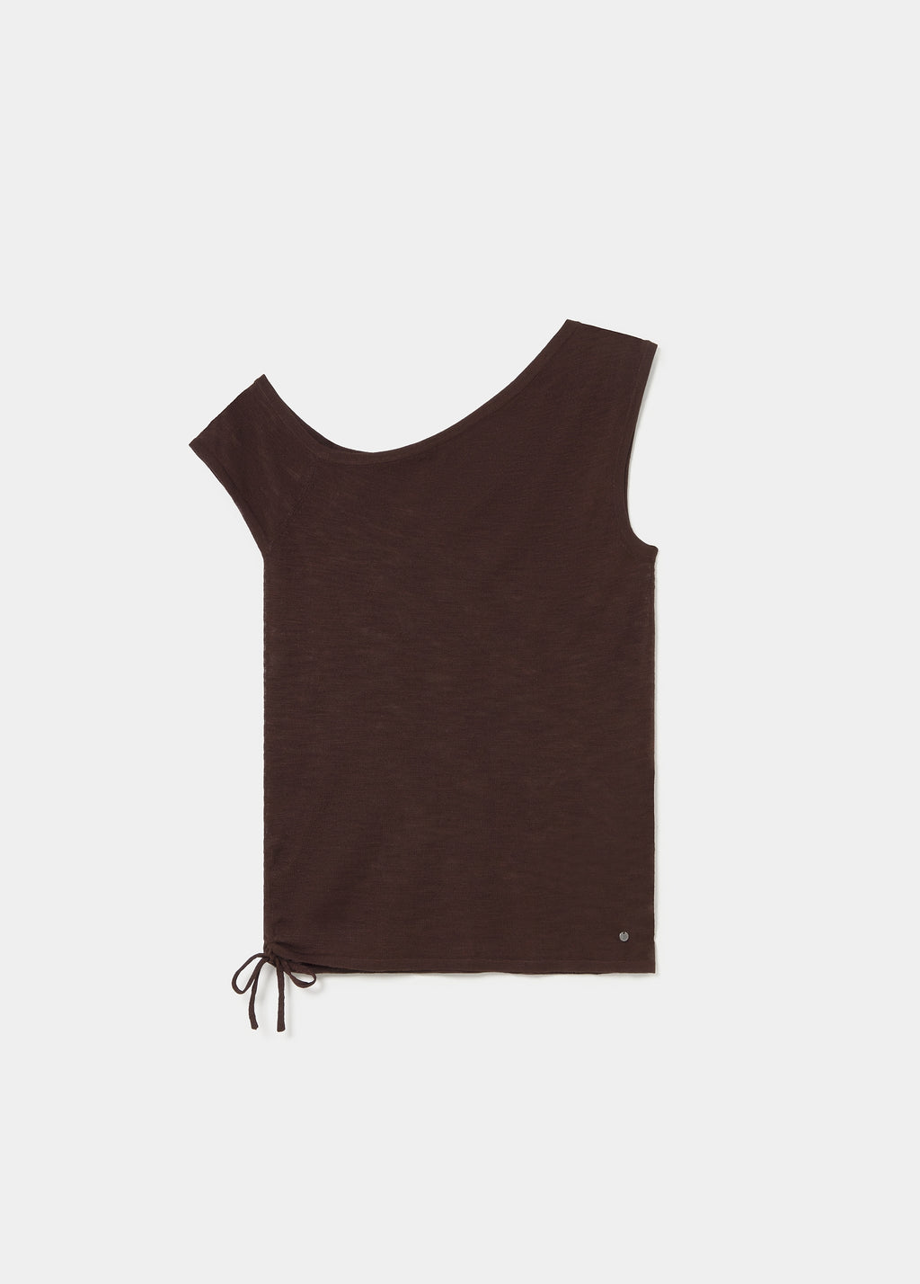 Asymmetric ruched top
