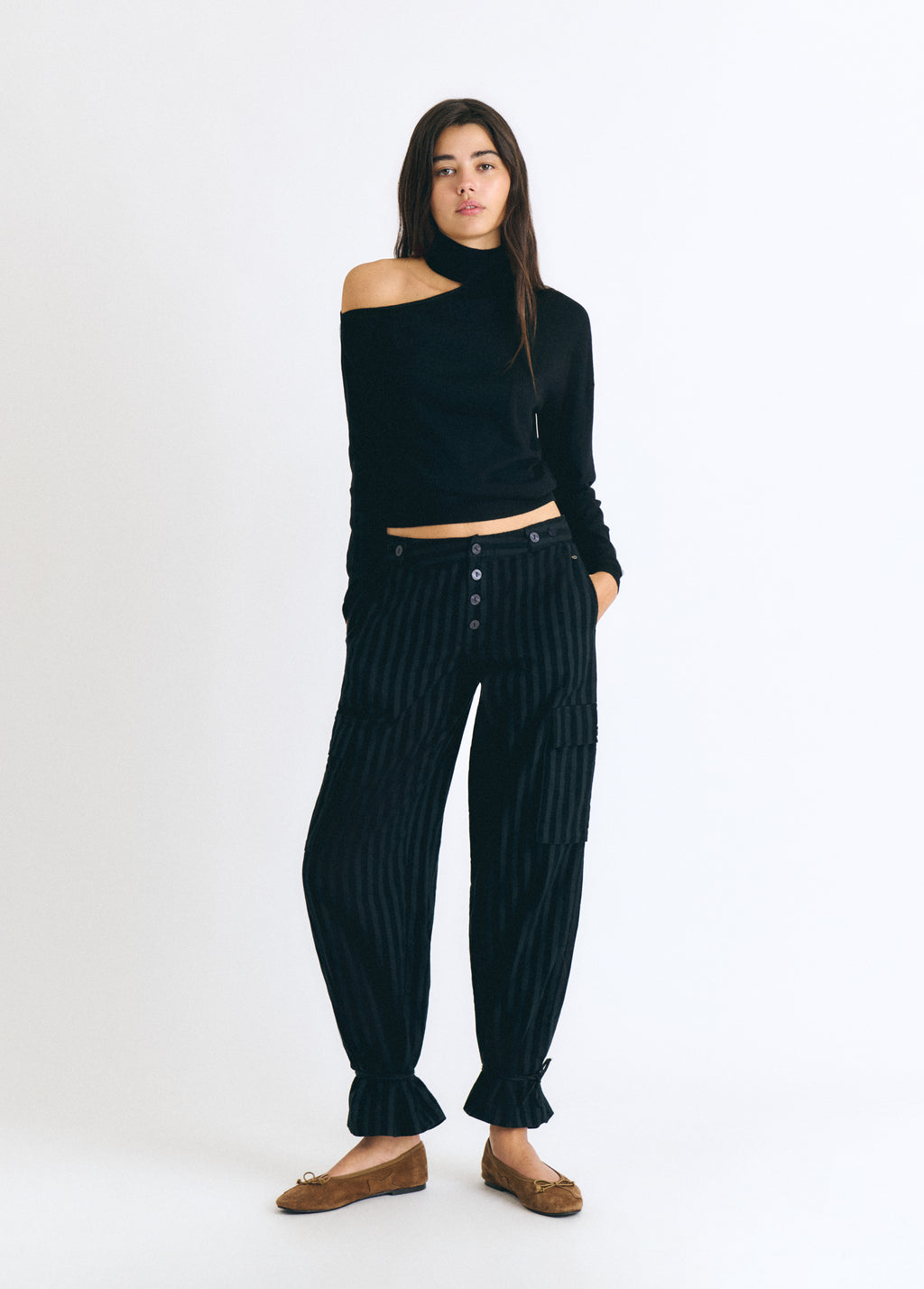 Pullover mit hochgeschlossenem Ausschnitt