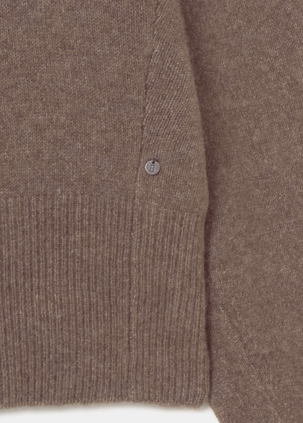 Pullover mit weiten Ärmeln und Rippstrick