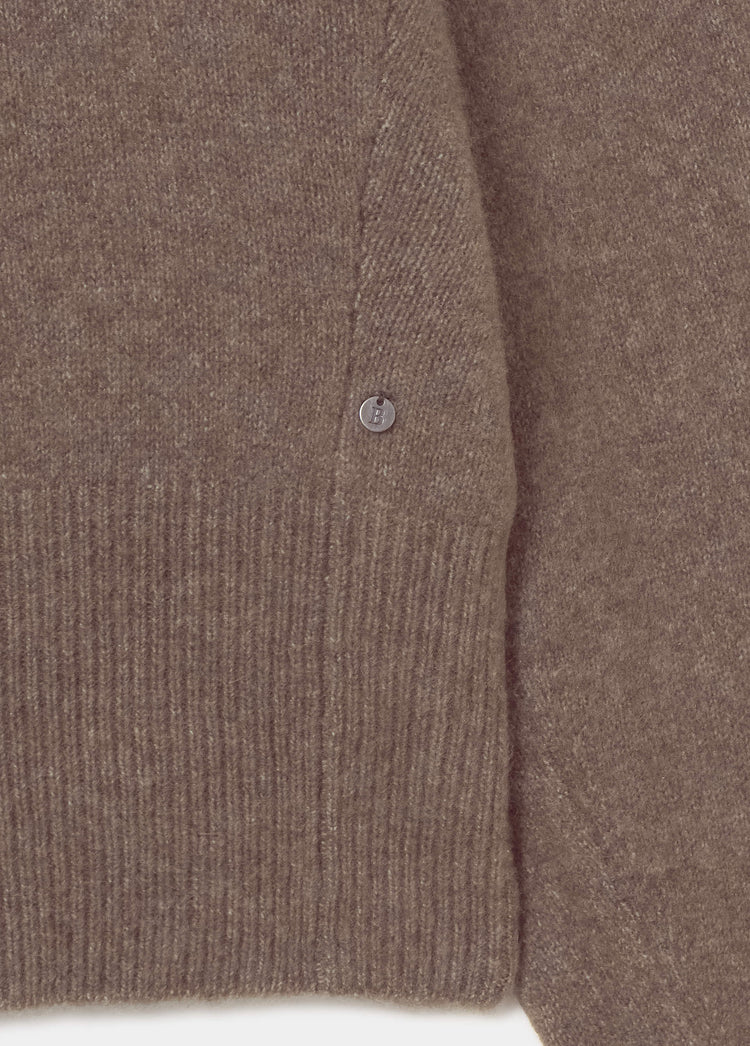 Pull à manches amples côtelé