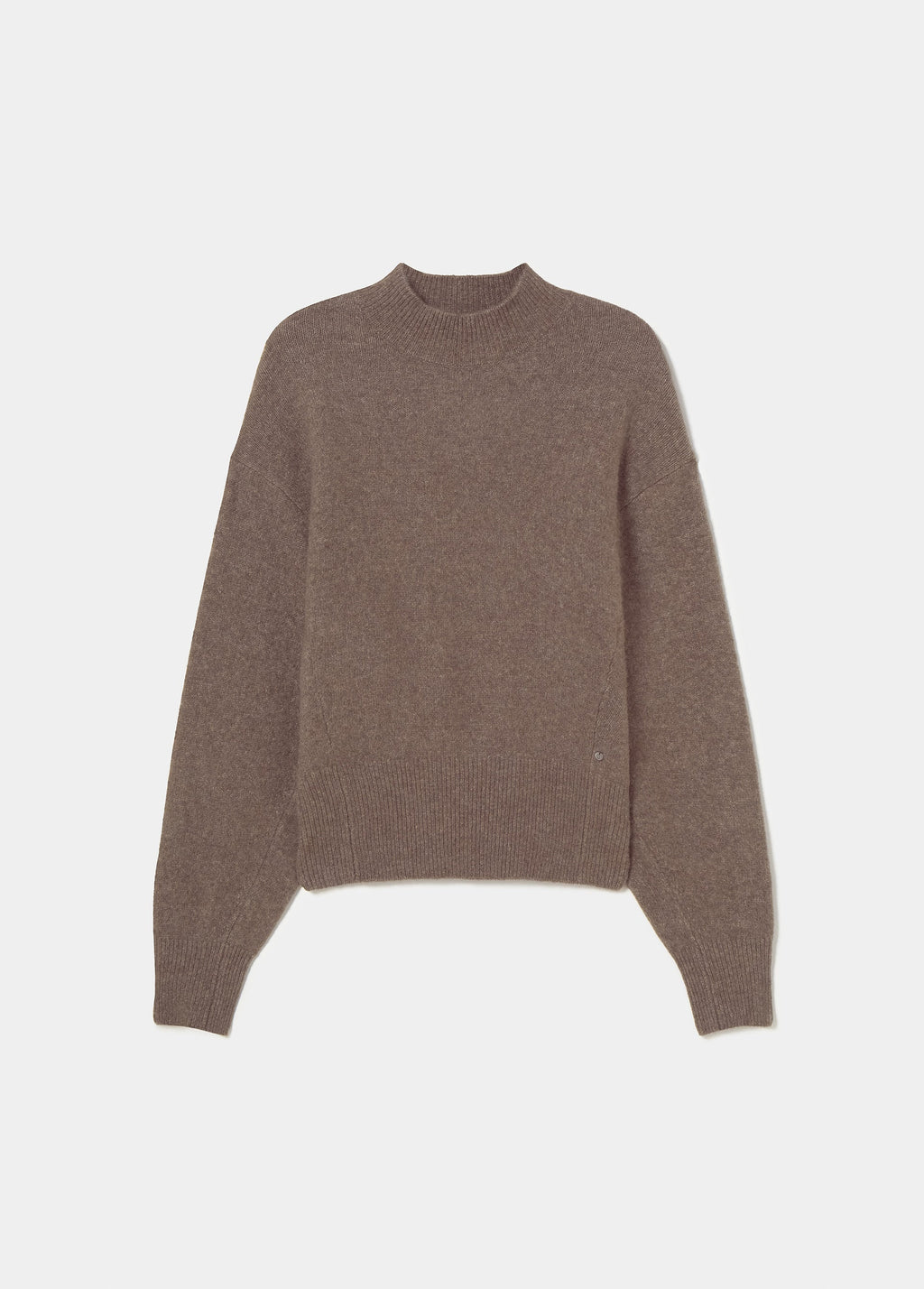 Pullover mit weiten Ärmeln und Rippstrick