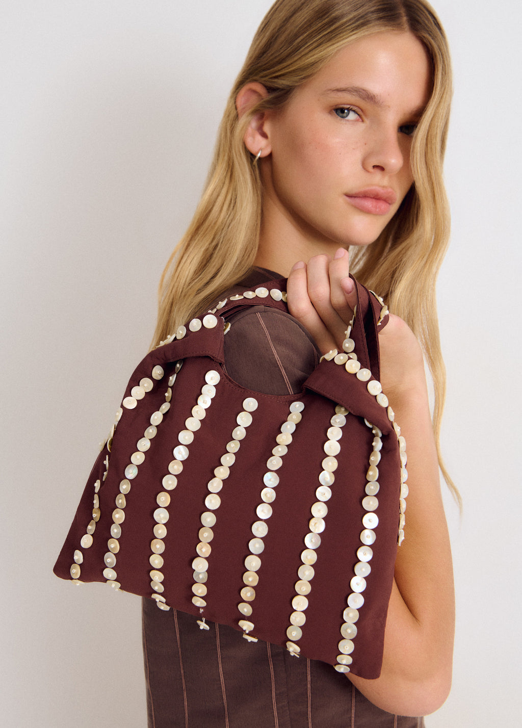 Small mother-of-pearl handbag