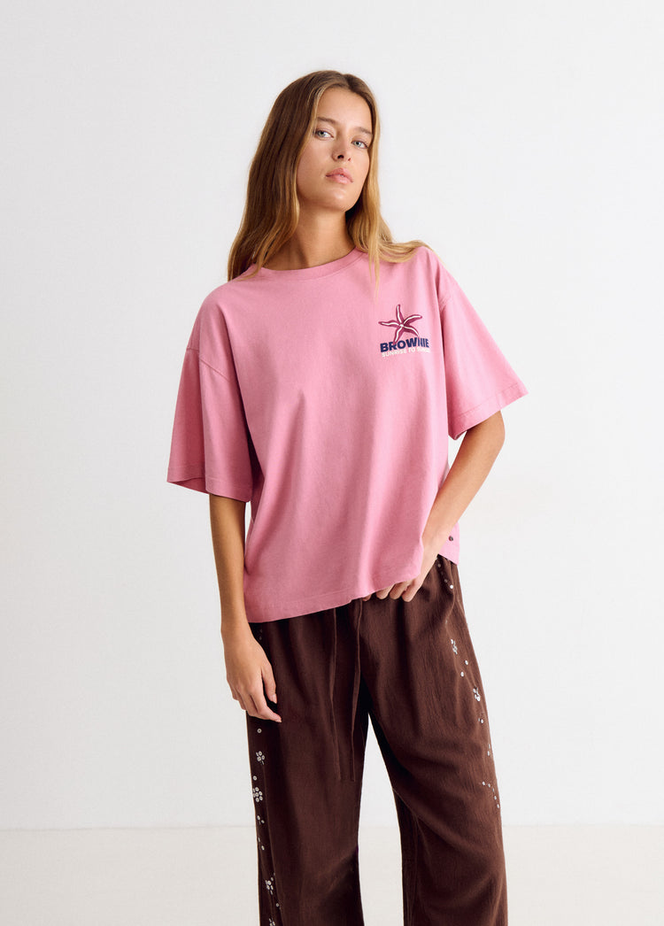Star print T-shirt