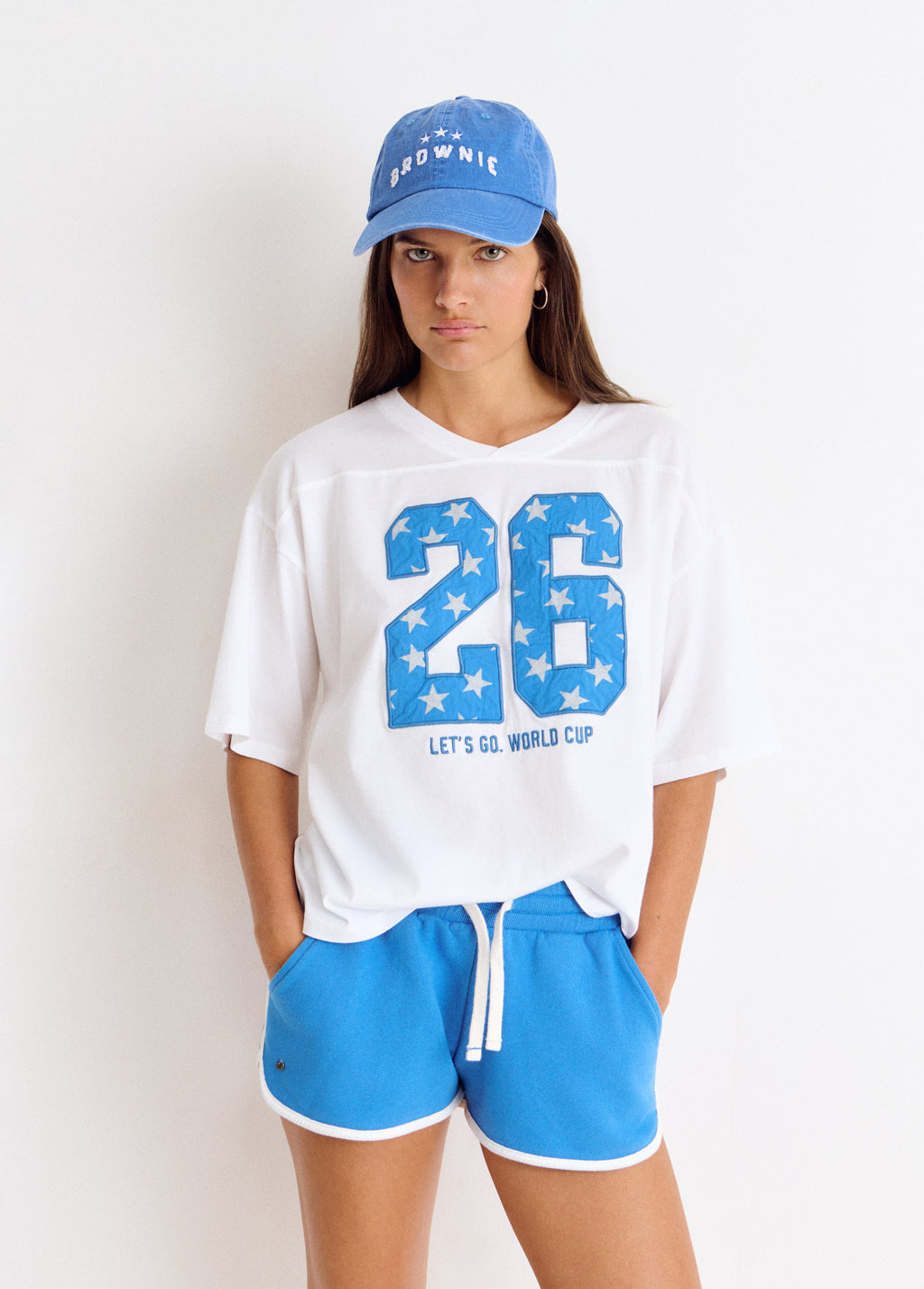Number patch World Cup t-shirt