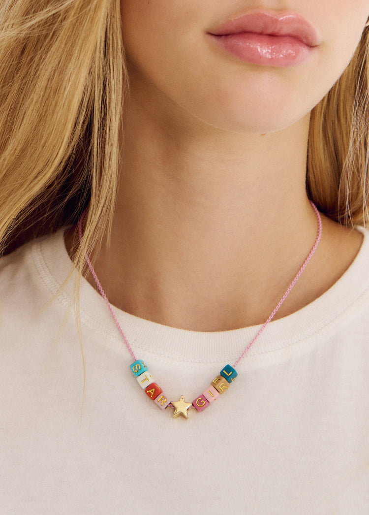 Letter dice necklace