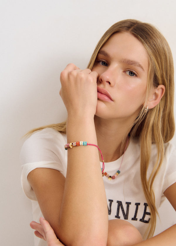 Pulsera dados letras