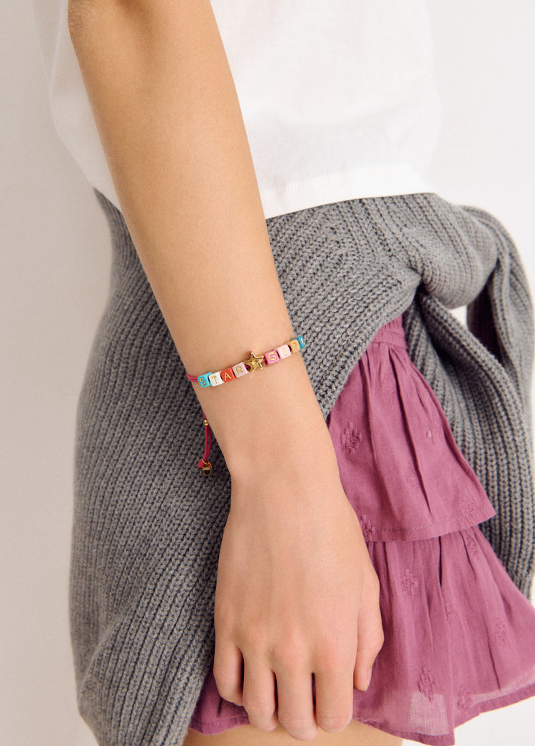 Letter dice bracelet