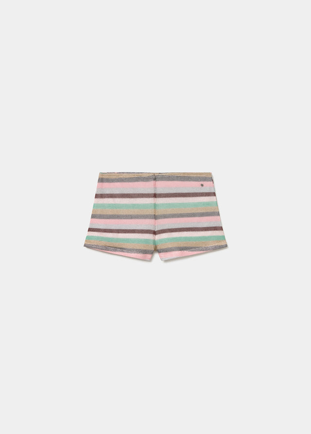 Woven striped shorts