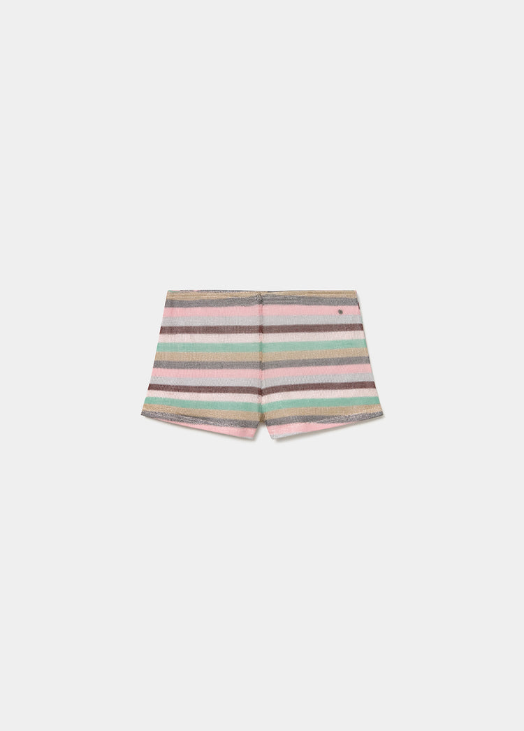 Woven striped shorts