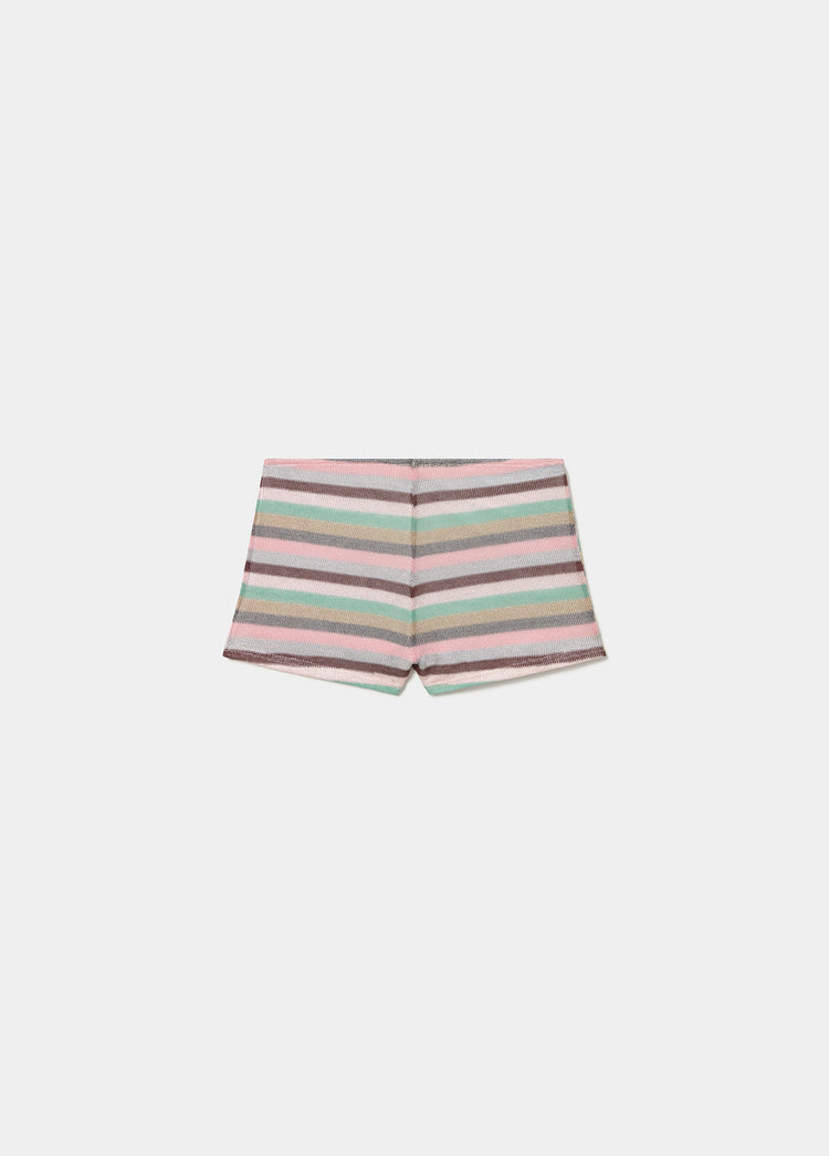 Woven striped shorts