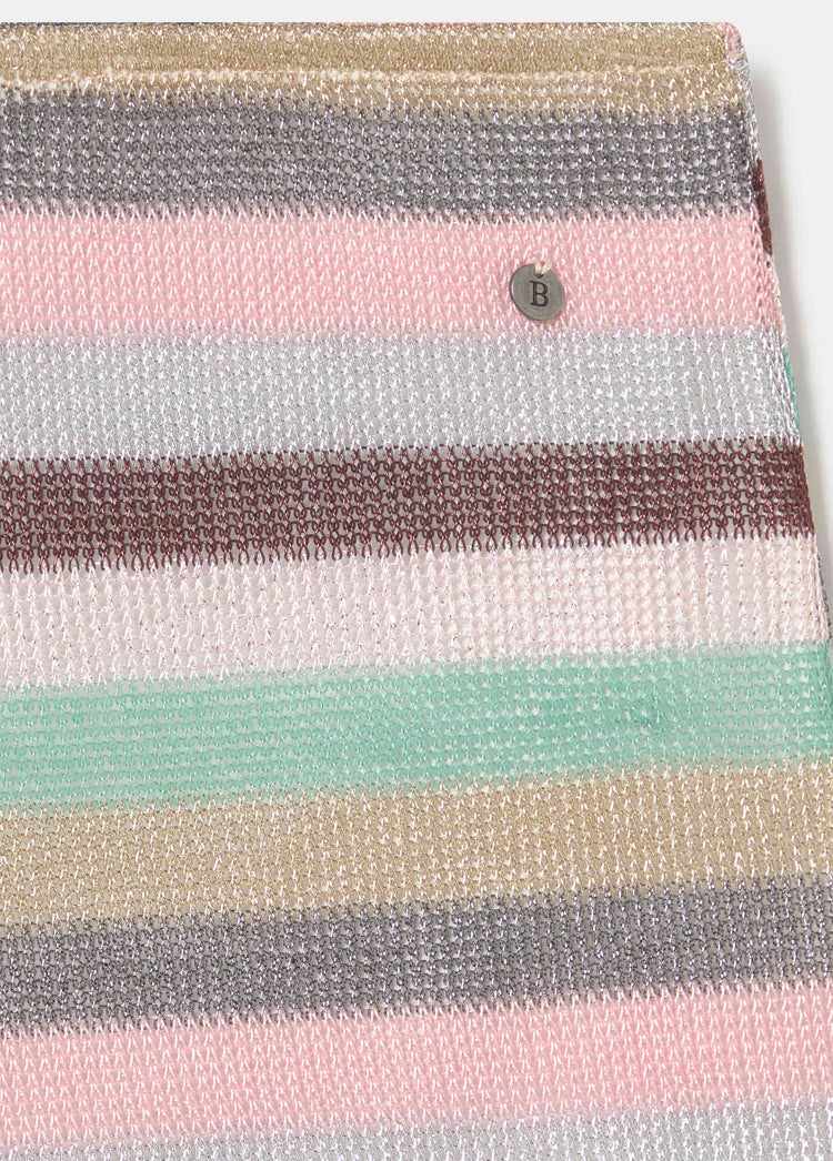 Woven striped shorts