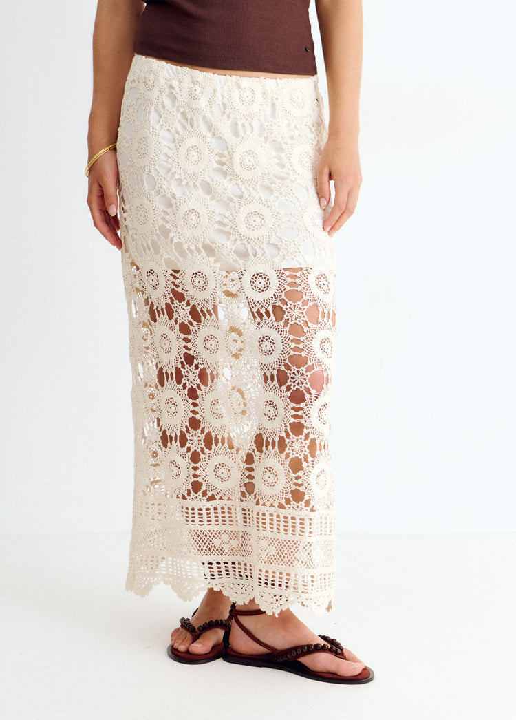 Lange tricot rok