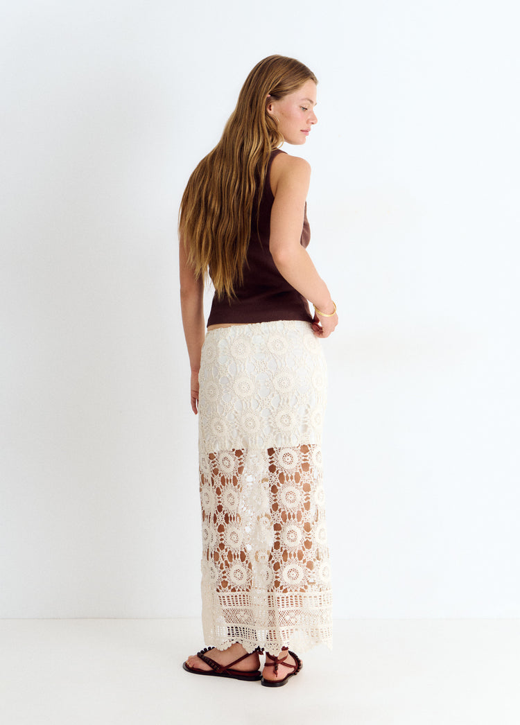 Lange tricot rok