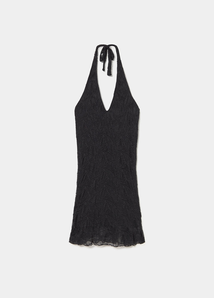 Lace halter dress