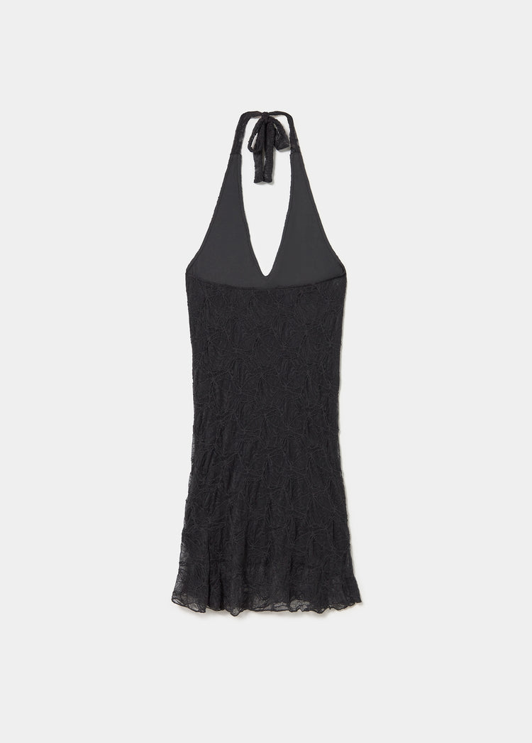 Lace halter dress