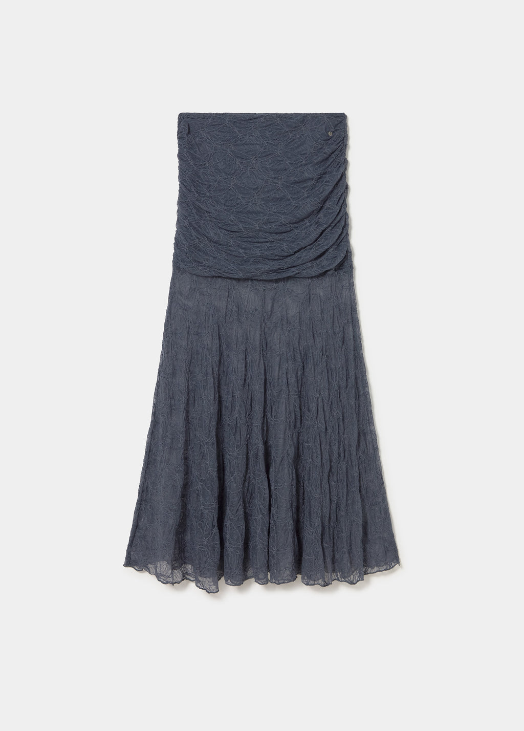 Jupe drapée en dentelle