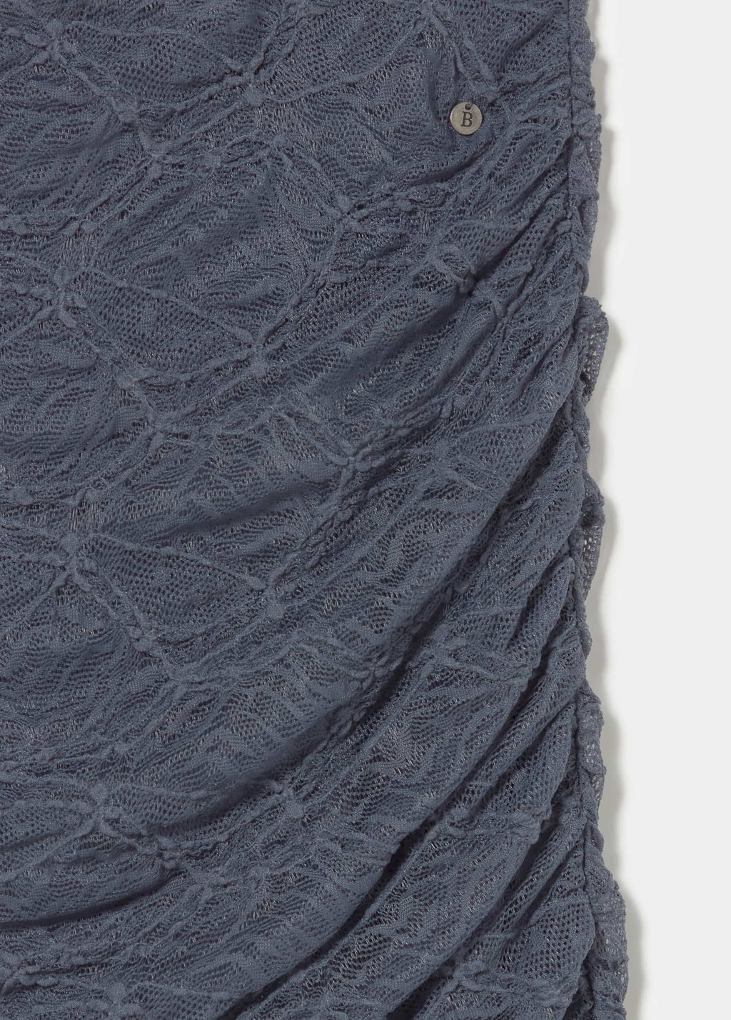 Jupe drapée en dentelle