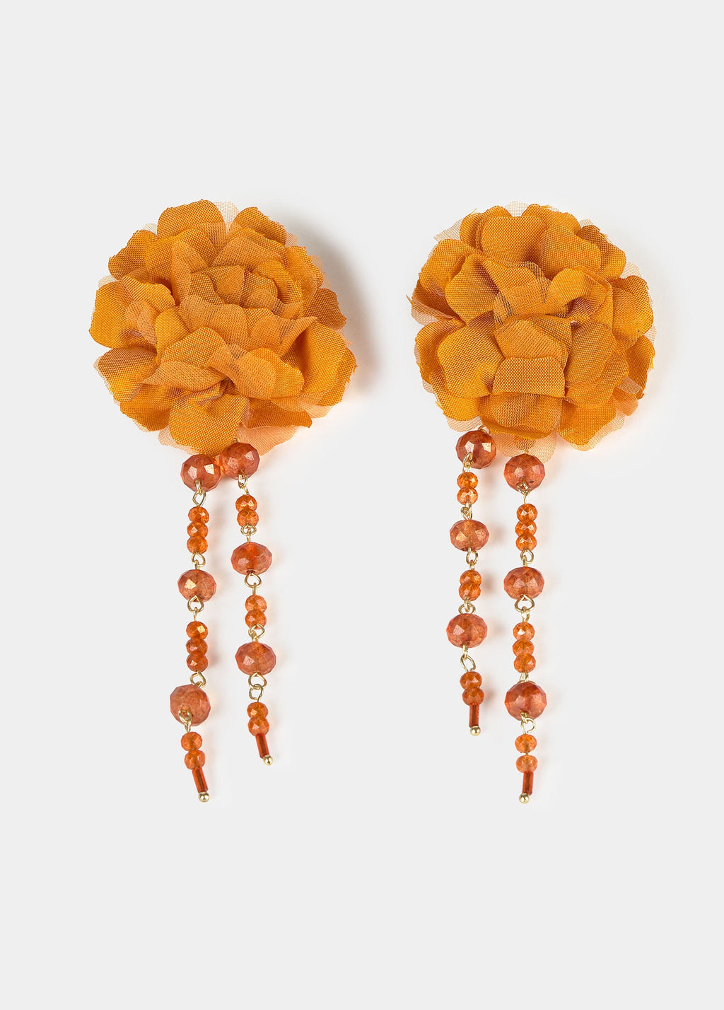 Cascading flower earrings