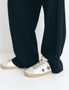 Glitter animal-print sneaker