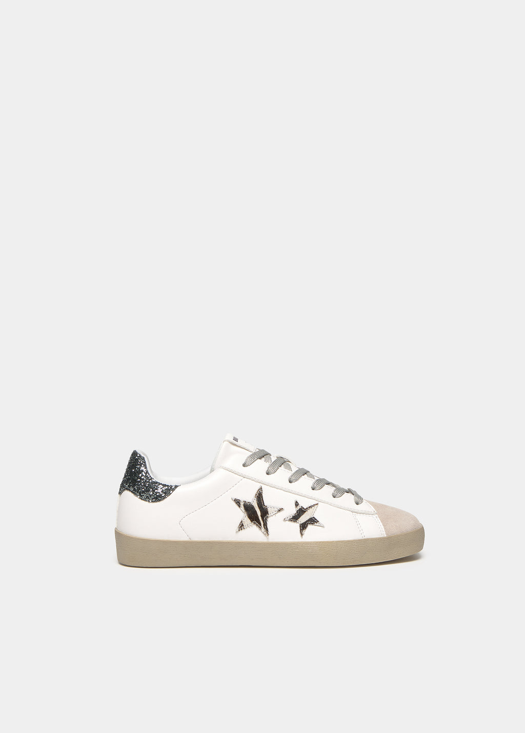 Glitter animal-print sneaker