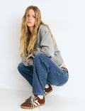 Contrast-panel sneakers