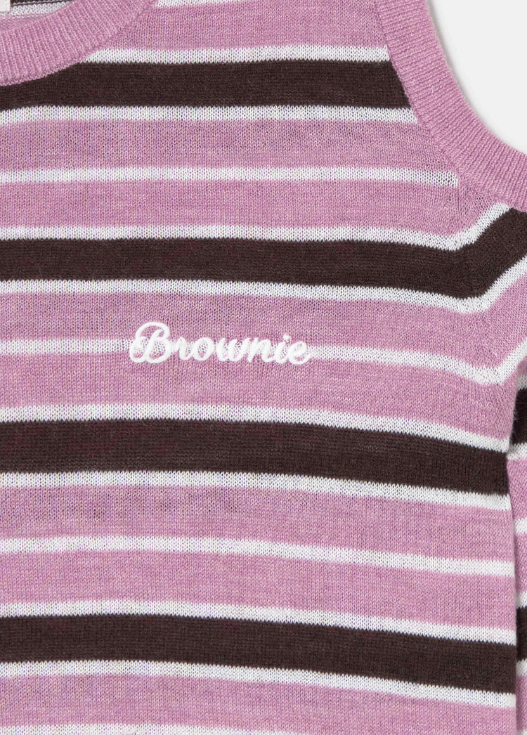 Jersey hombros descubiertos rayas
