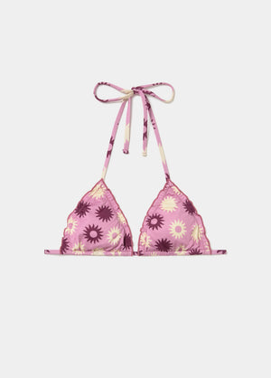 Top bikini soles estampado