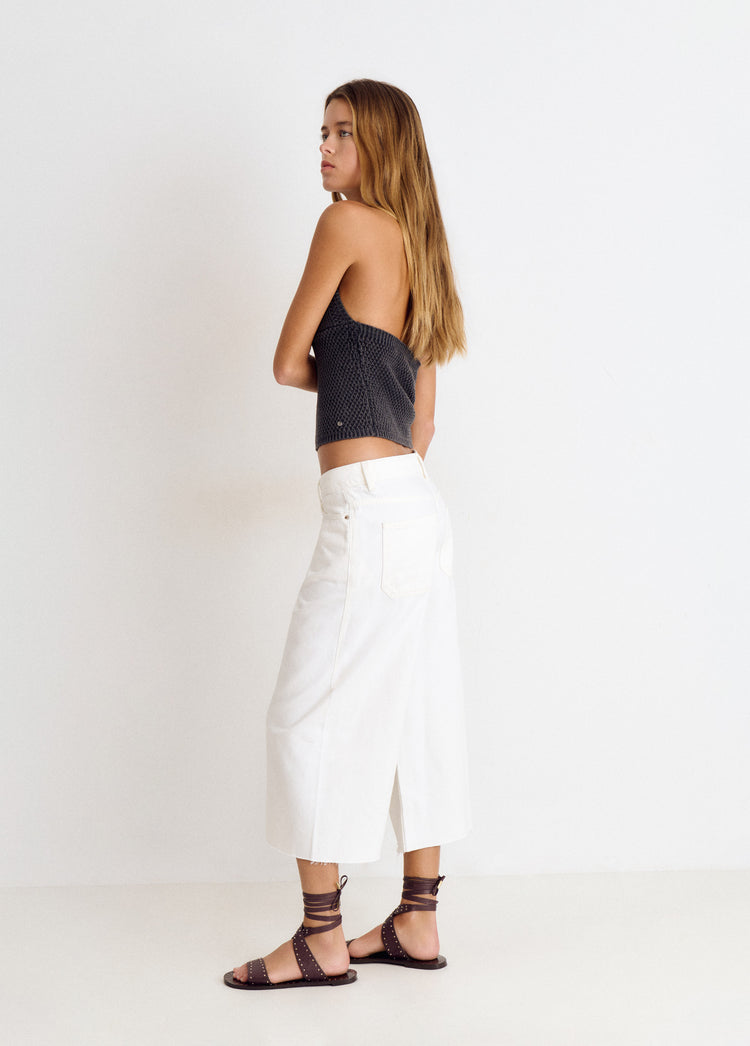 Cropped culotte Trouser