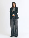 Basic-Jeans mit mittlerer Leibhöhe