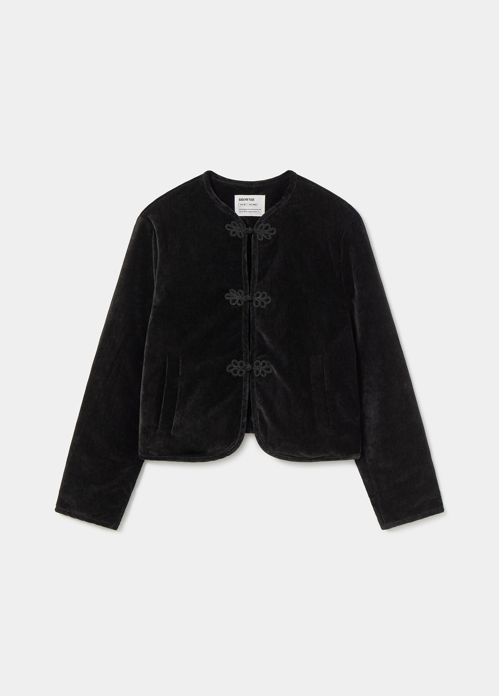 Chaqueta terciopelo alamares