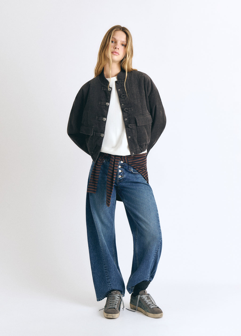 Gefütterte Cordjacke