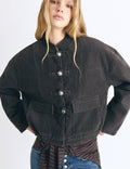 Gefütterte Cordjacke