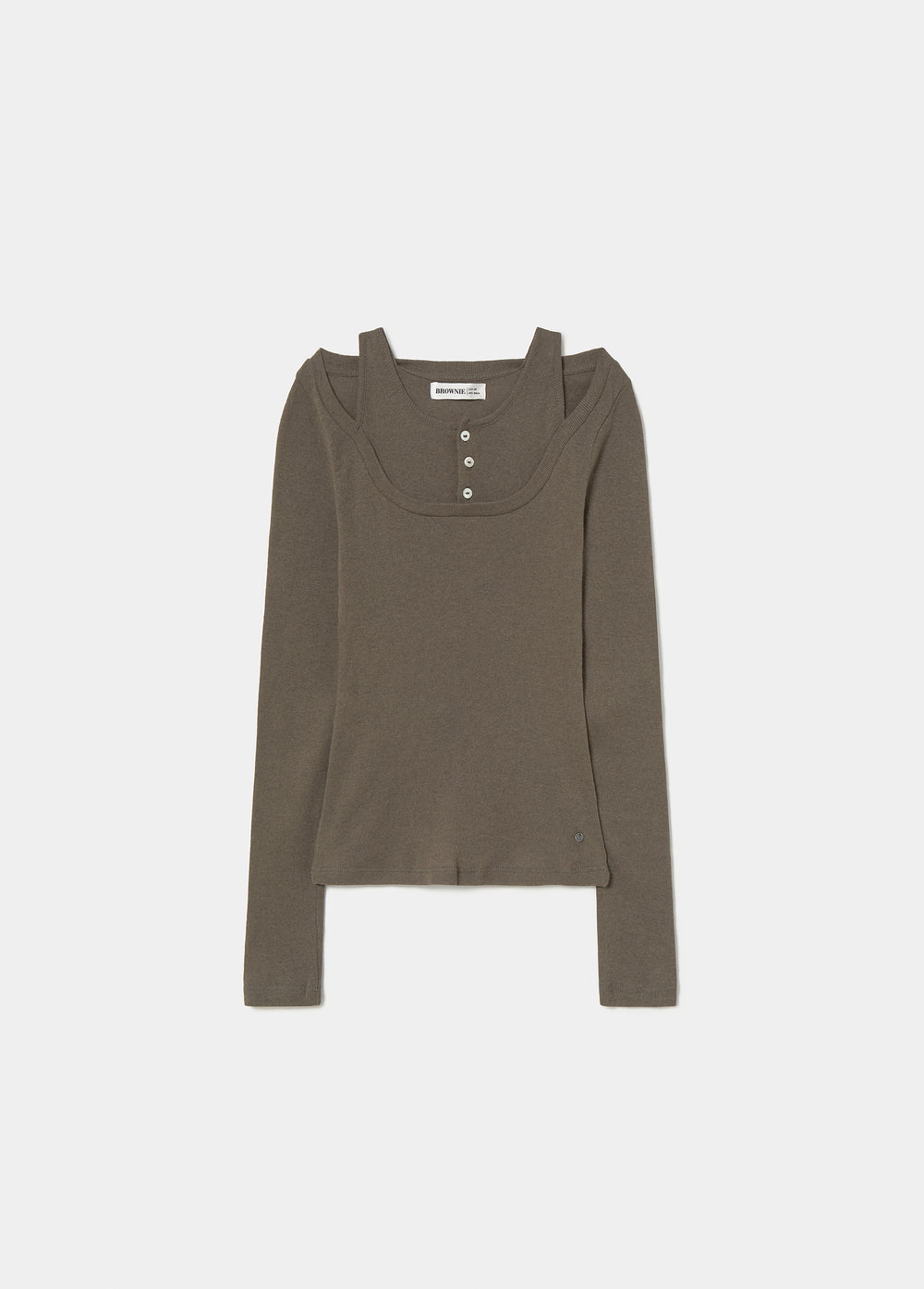 T-shirt de botons dobles