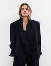 Blazer met diplomatenstreep