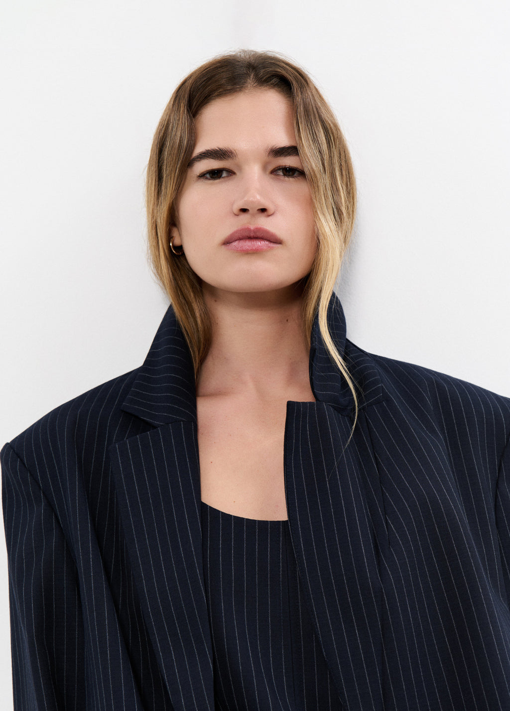 Blazer met diplomatenstreep