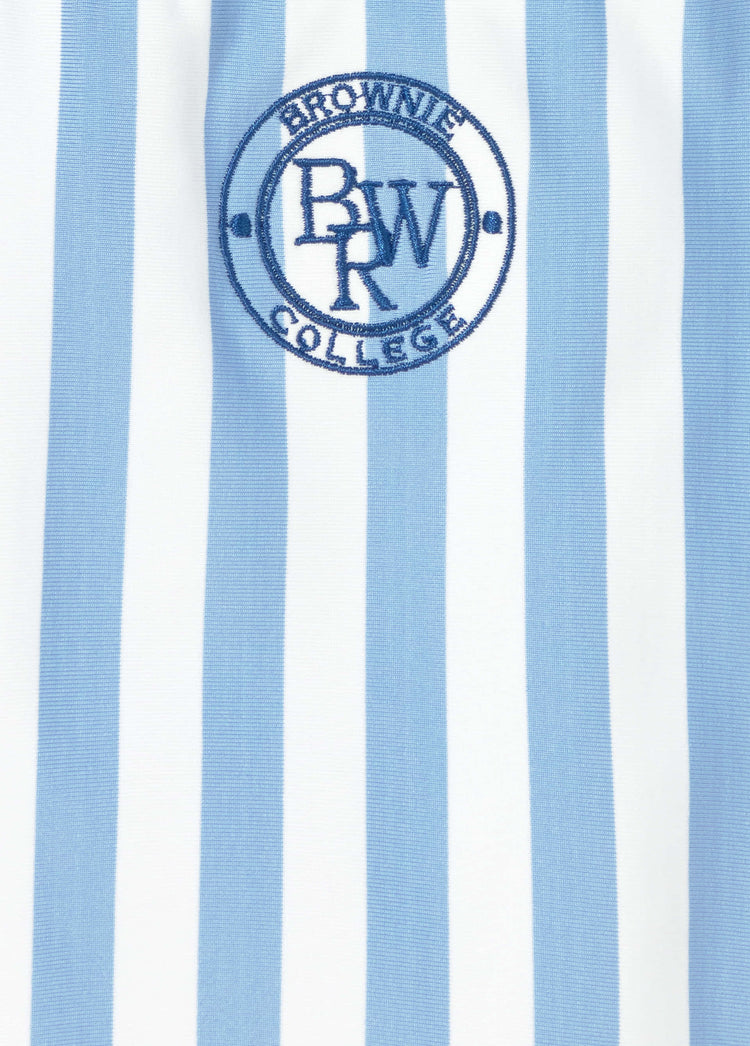 Bañador rayas bordado brownie