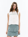 Bluse mit Dobetela-Stickerei