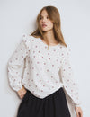 Blusa dobletela bordados