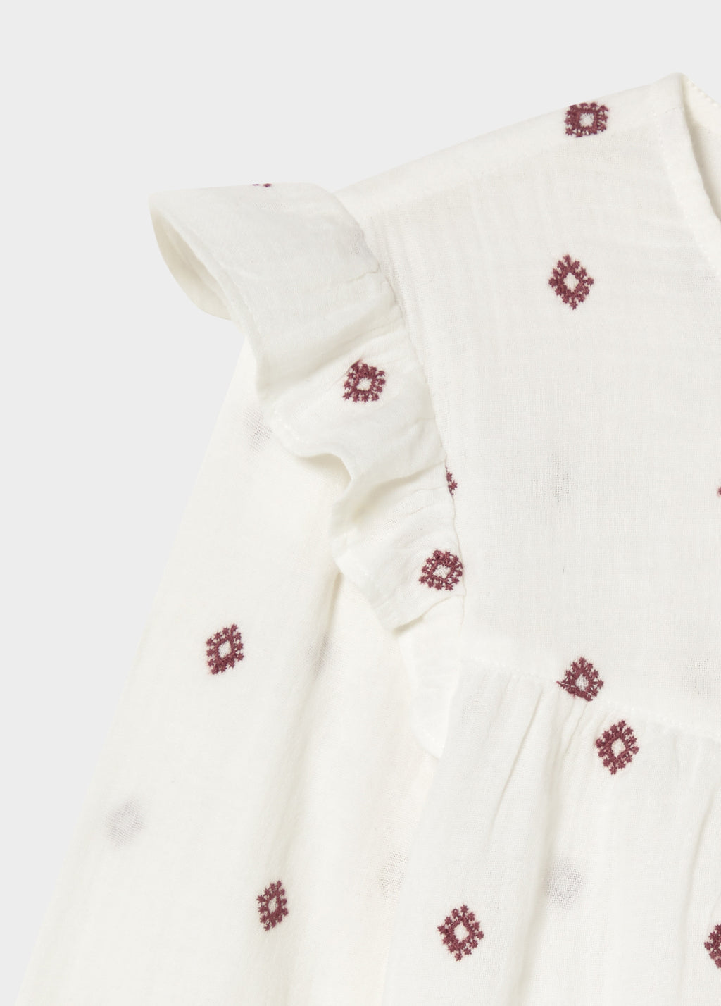 Blusa dobletela bordados
