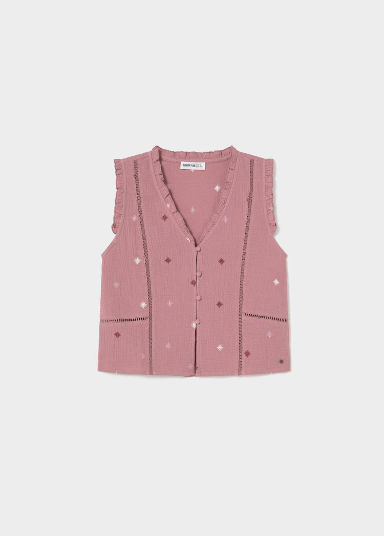 Double-layer star blouse
