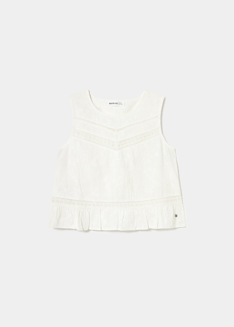 Blusa escote laces