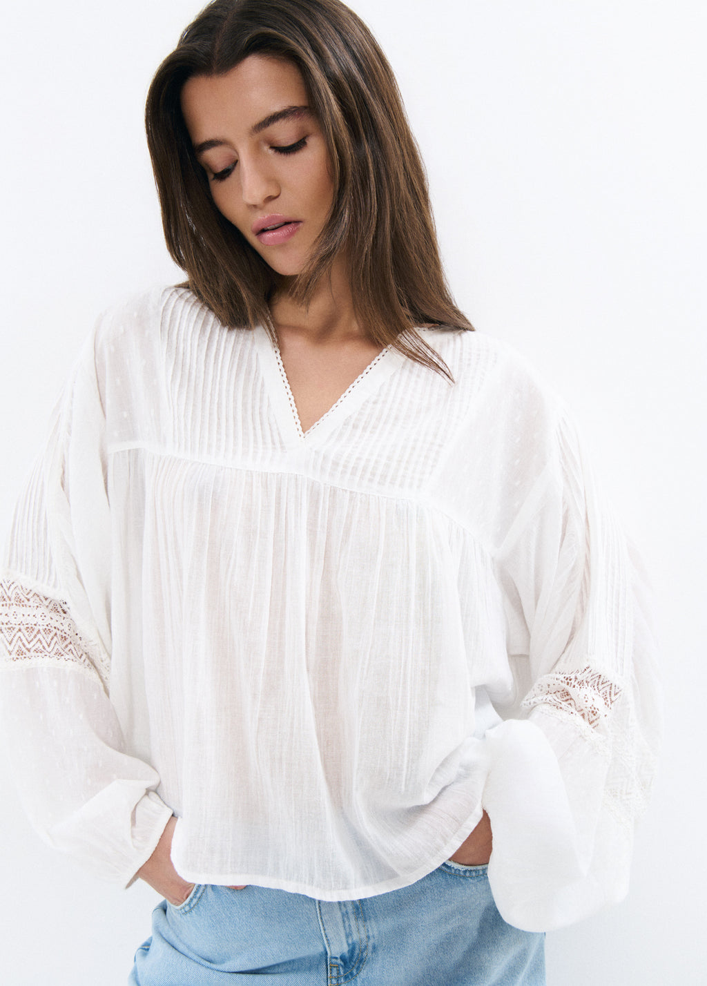 Romantic long sleeve blouse